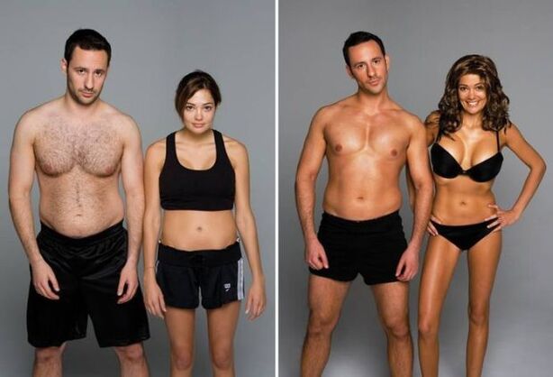 عکس قبل و بعد از یوگا برای کاهش وزن