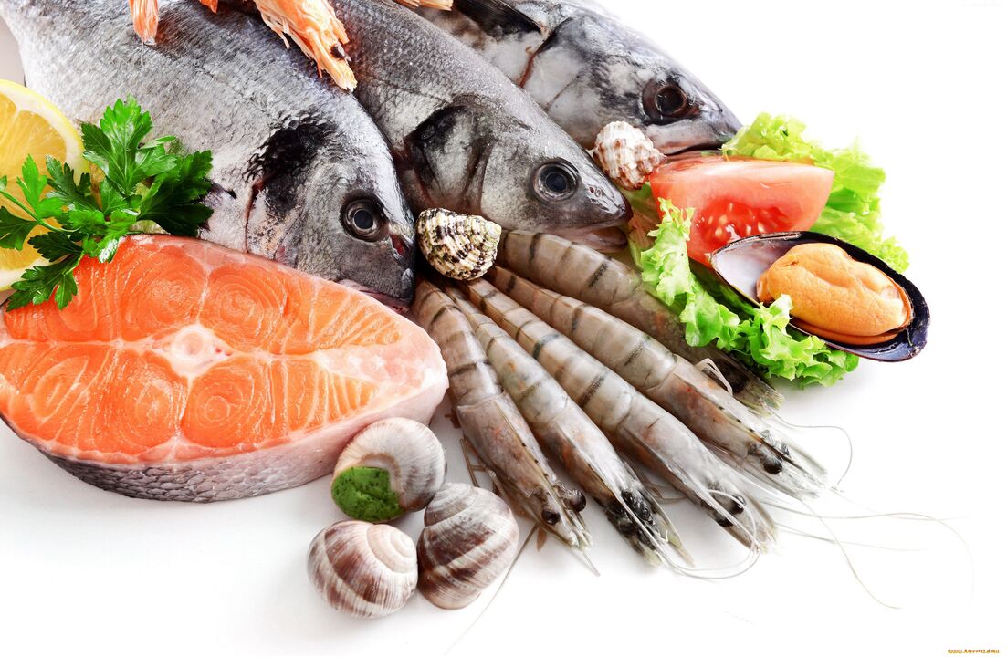 غذاهای دریایی برای کاهش وزن در ماه 10 کیلوگرم